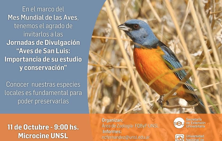 Jornadas de Divulgación “Aves de San Luis: Importancia de su estudio y conservación”